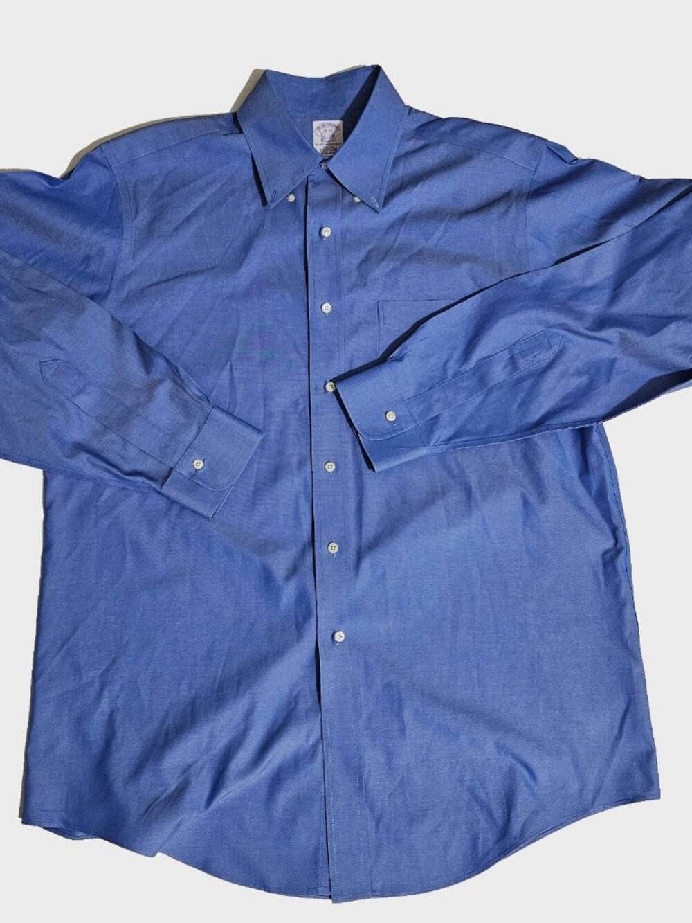 Brooks Brothers Men's 16-35 Classic The Original Long Sleeve  Blue Polo Shirt